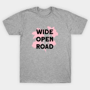 Wide Open Road, black & pink T-Shirt